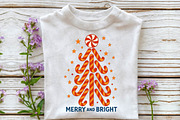 Merry and Bright Tree PNG, an Illustration by DreamPrint404 (Thumbnail 3 of 7)