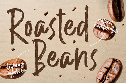 Roasted Beans – Dry Brush Font
