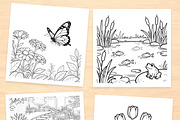 Garden Coloring Book – 20 Pages, an Illustration by No.13 (Thumbnail 4 of 8)
