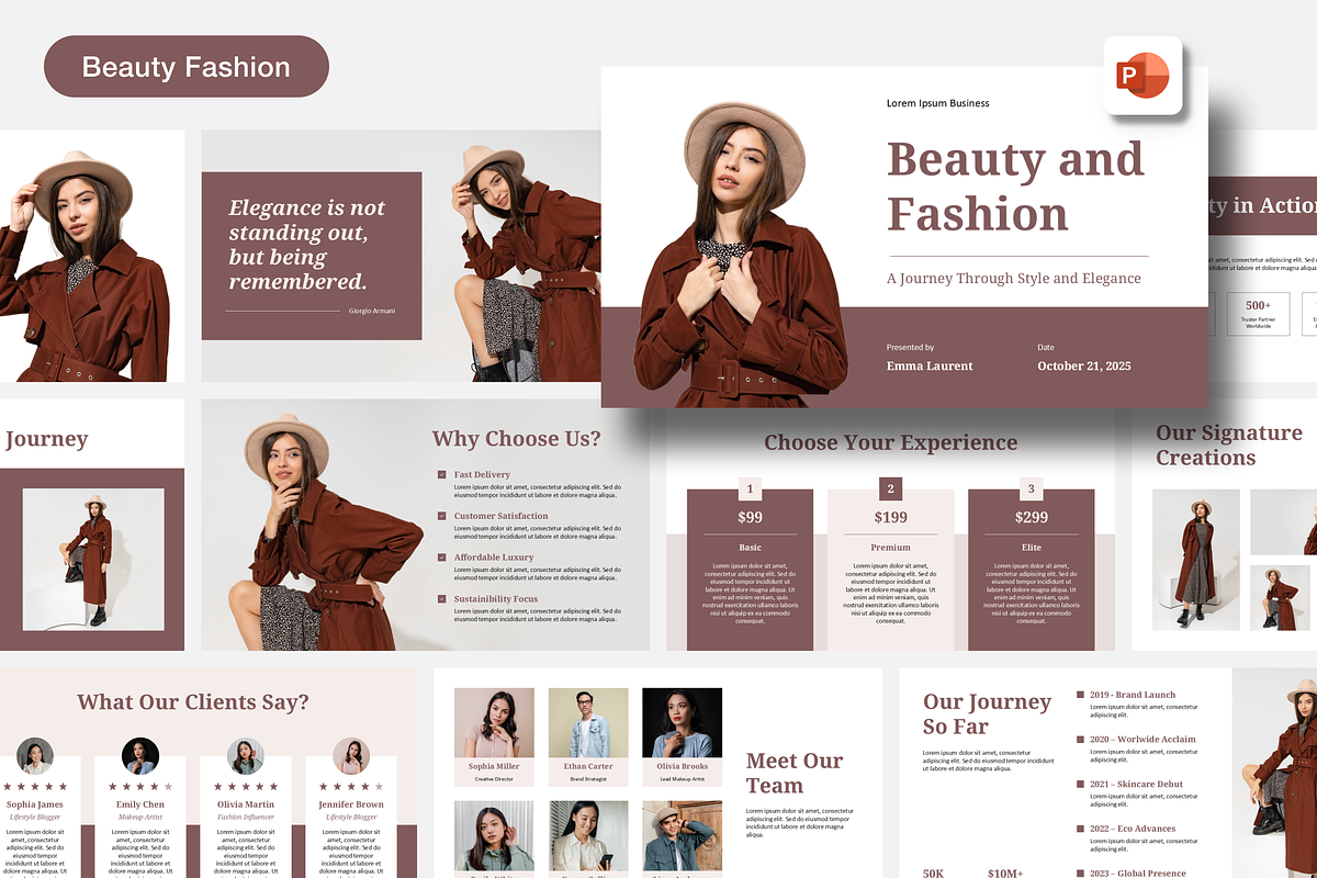 Beauty Fashion, a Presentation Template by Sixtemp (Photo 1 of 3)