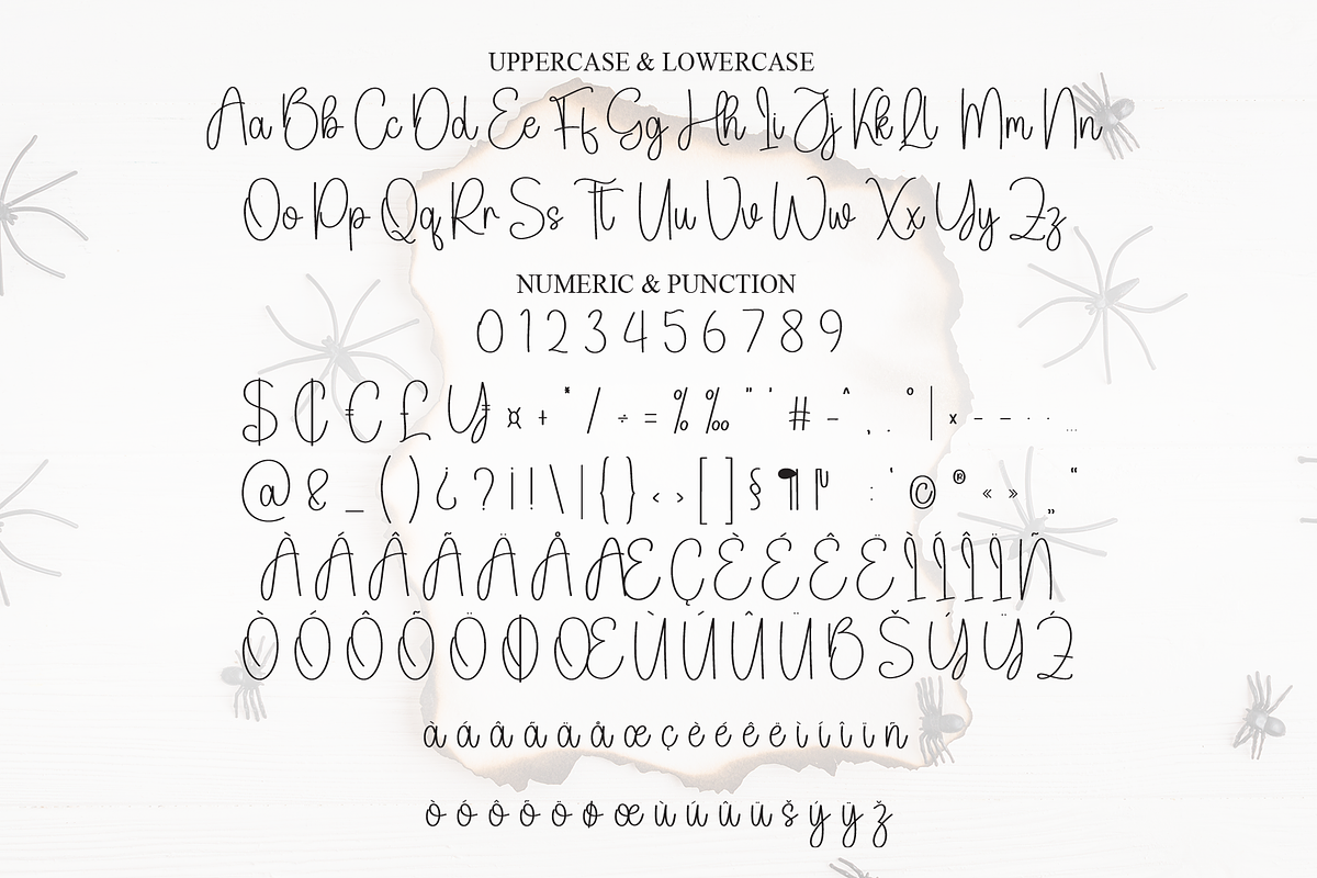 Halloween | Script Font, a Handwritten Font by Scratchones (Photo 7 of 8)