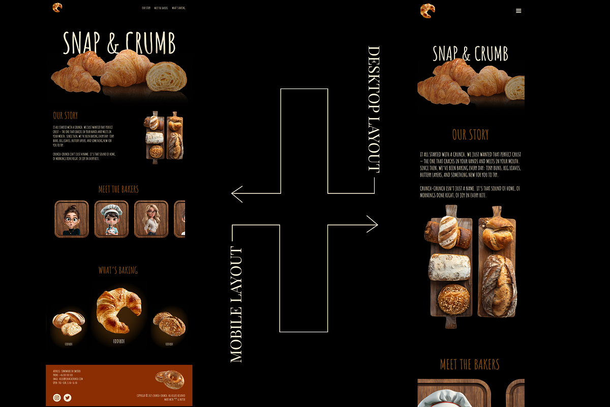 Bakery Website Template - Figma, a Landing Page Template by Darzzya (Photo 3 of 4)
