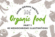 Set of 42 healthy food objects, a Decorative Illustration by Akimo Mia (Thumbnail 1 of 9)