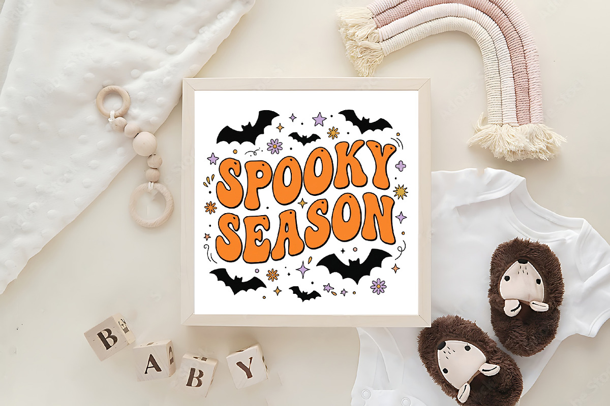 Boho Halloween Spooky Bats PNG, a Work Illustration by CraftArtStudio (Photo 4 of 4)