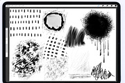 Procreate Brushes - Messy Details, a Brush Add-On by Li Zamperini (Thumbnail 8 of 10)