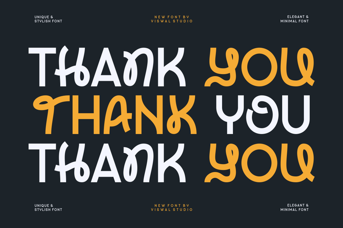 Preus Hyde - Modern Unique Font, a Sans Serif Font by Viswal Studio (Photo 7 of 8)