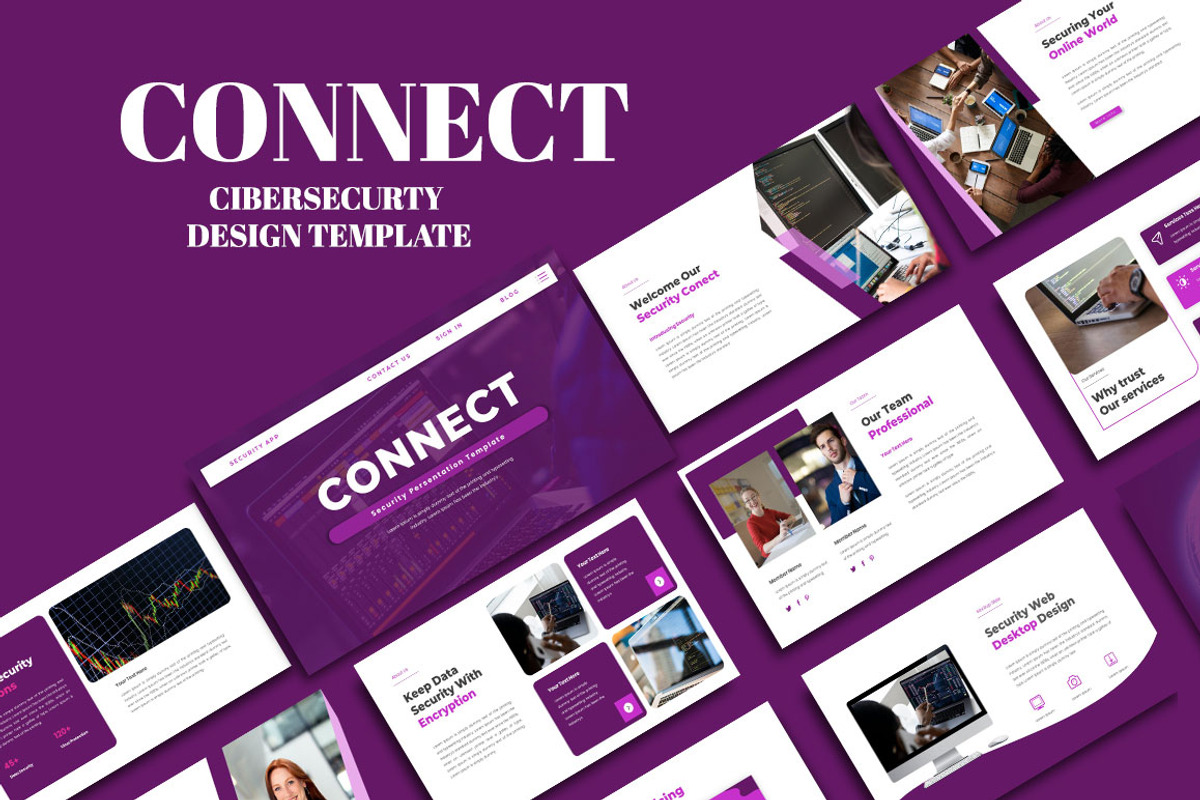Connect Powerpoint Template, a Presentation Template by yanindesign (Photo 1 of 6)
