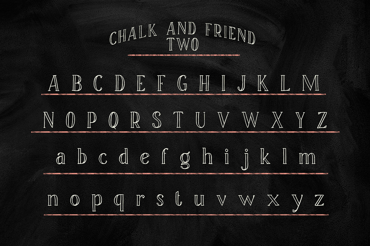 Chalk and Friend, a Font by alit design (Photo 7 of 18)