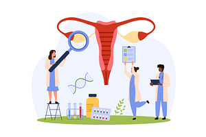 Health of female reproductive system, an Object Illustration by Flashvector
