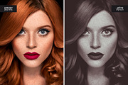 Black and white Photoshop actions, an Action Add-On by BeArt-Presets (Thumbnail 2 of 14)