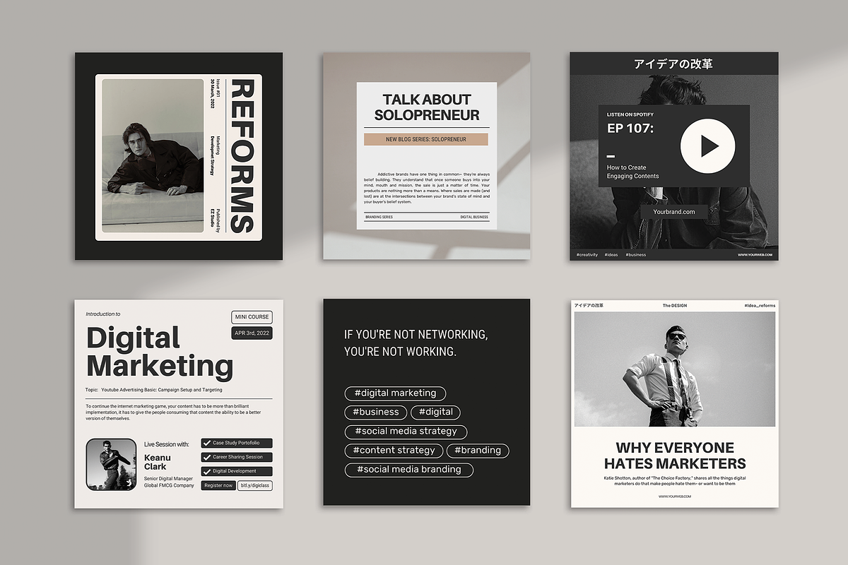 MESA Marketing Kit, a Social Media Template by Analogi Studio (Photo 5 of 9)