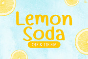 Lemon Soda | Fun Handwriting Font, a Handwritten Font by LivelyAutumn11.11 (Thumbnail 1 of 5)