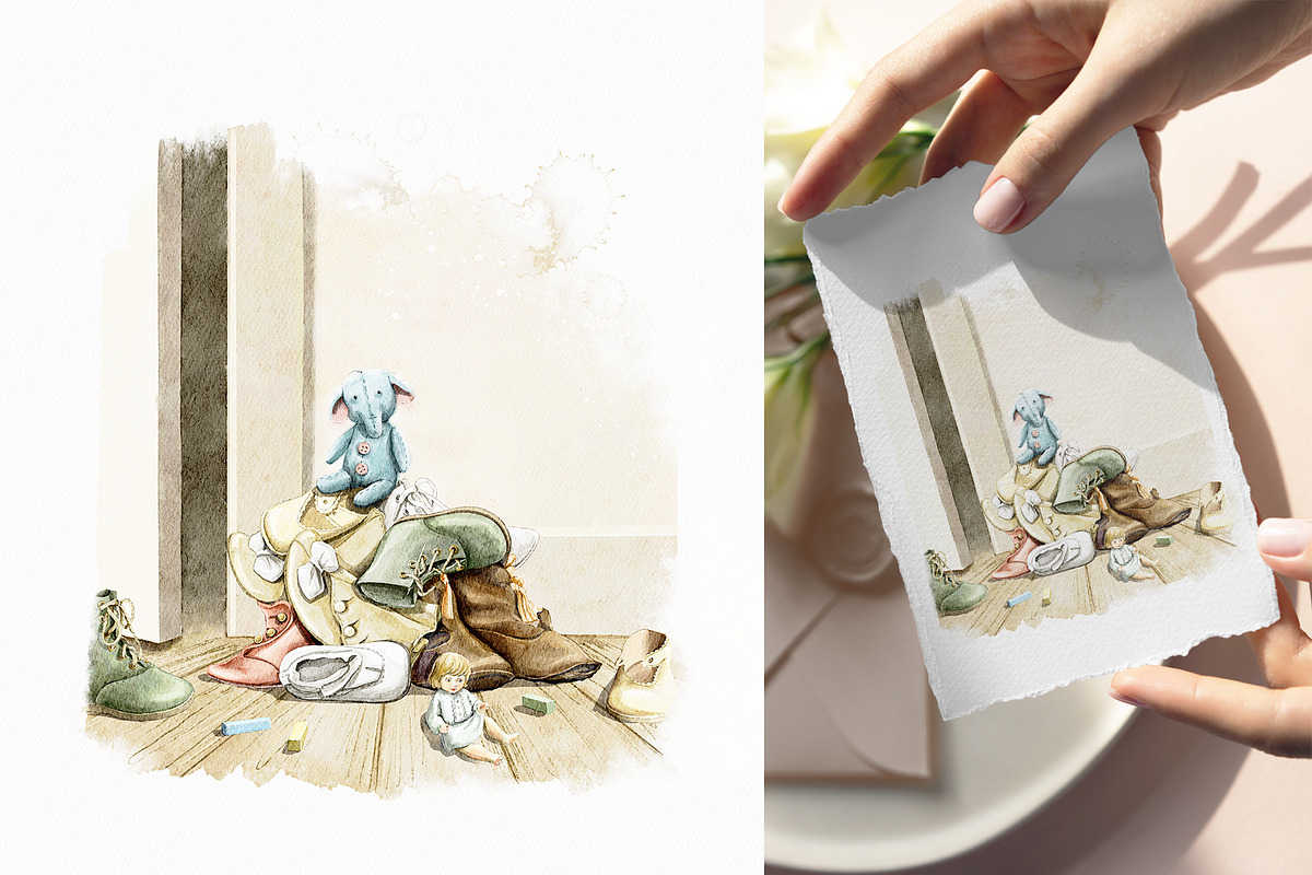 Watercolor postcards, a Food Illustration by Mimomy (Photo 8 of 11)
