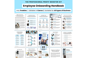 New Employee Onboarding Template, a Brochure Template by PlannersByBee