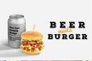 Burger&Beer Mock-up / Scene Creator, a Product Mockup by relineo.mock-ups (Thumbnail 4 of 16)