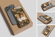 iphone 17 pro, an iPhone Mockup by kebunmockup (Thumbnail 1 of 5)