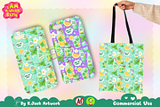 Cute Mint Lemon Soda Seamless, a Background Graphic by K.JackArtwork (Thumbnail 4 of 8)