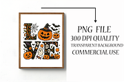 Love Halloween, Pumpkin With Witch H, a Graphic by Libby Wishes (Thumbnail 2 of 4)