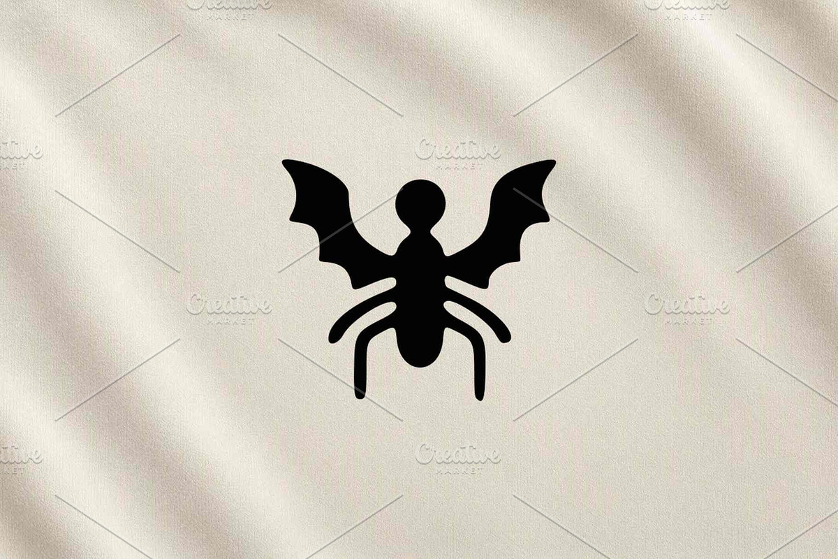 Bat Insect Silhouette Vector, an Animal Illustration by Vectorium Studio (Photo 3 of 4)