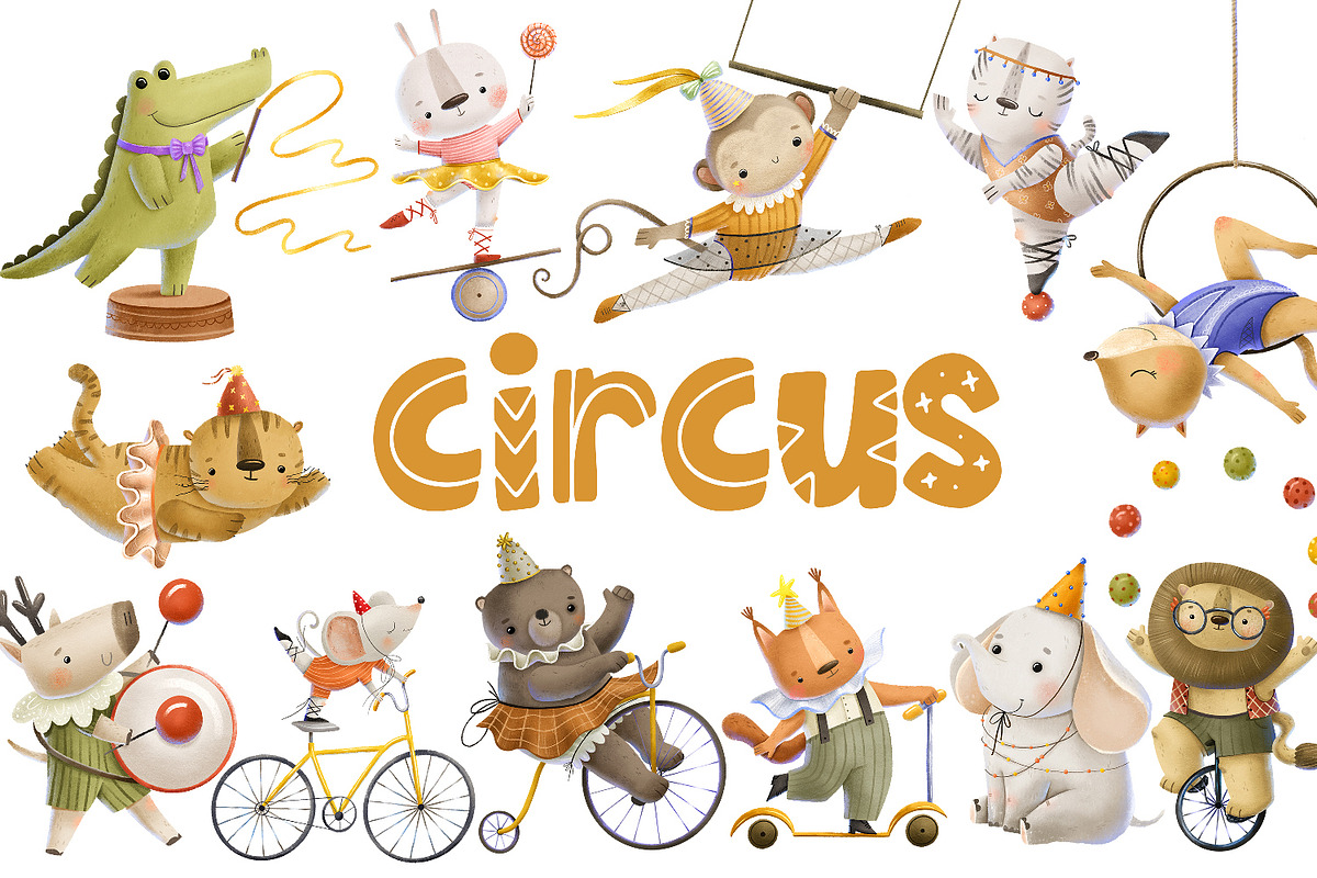 Circus animals, an Animal Illustration by the_myro (Photo 2 of 17)