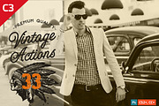 33 Photoshop Vintage Actions, an Action Add-On by Premium Adobe Add-Ons (Thumbnail 1 of 5)