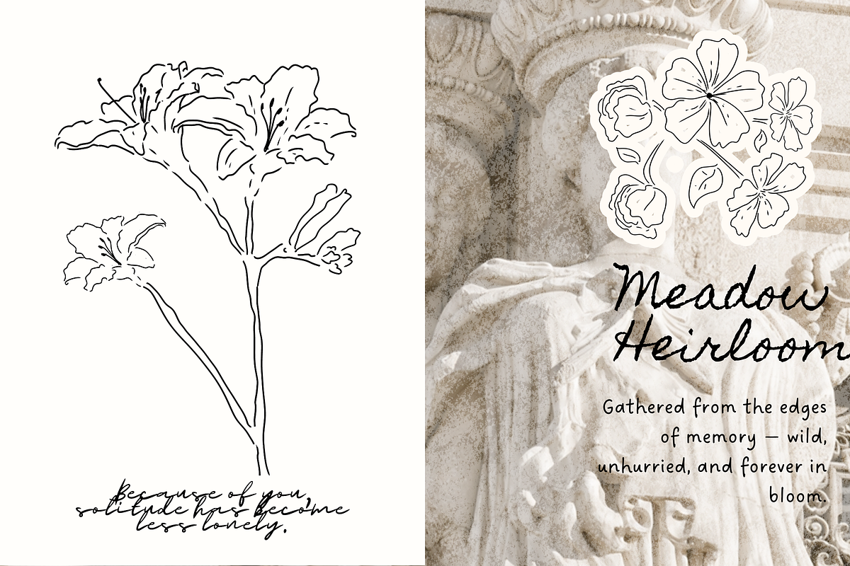 Wildflower Ink Atelier, a Decorative Illustration by The Journey Atelier (Photo 13 of 19)