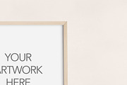 Portrait Wood Frame Leaning Mockup, a Household Mockup by OakstoneCreative (Thumbnail 5 of 5)