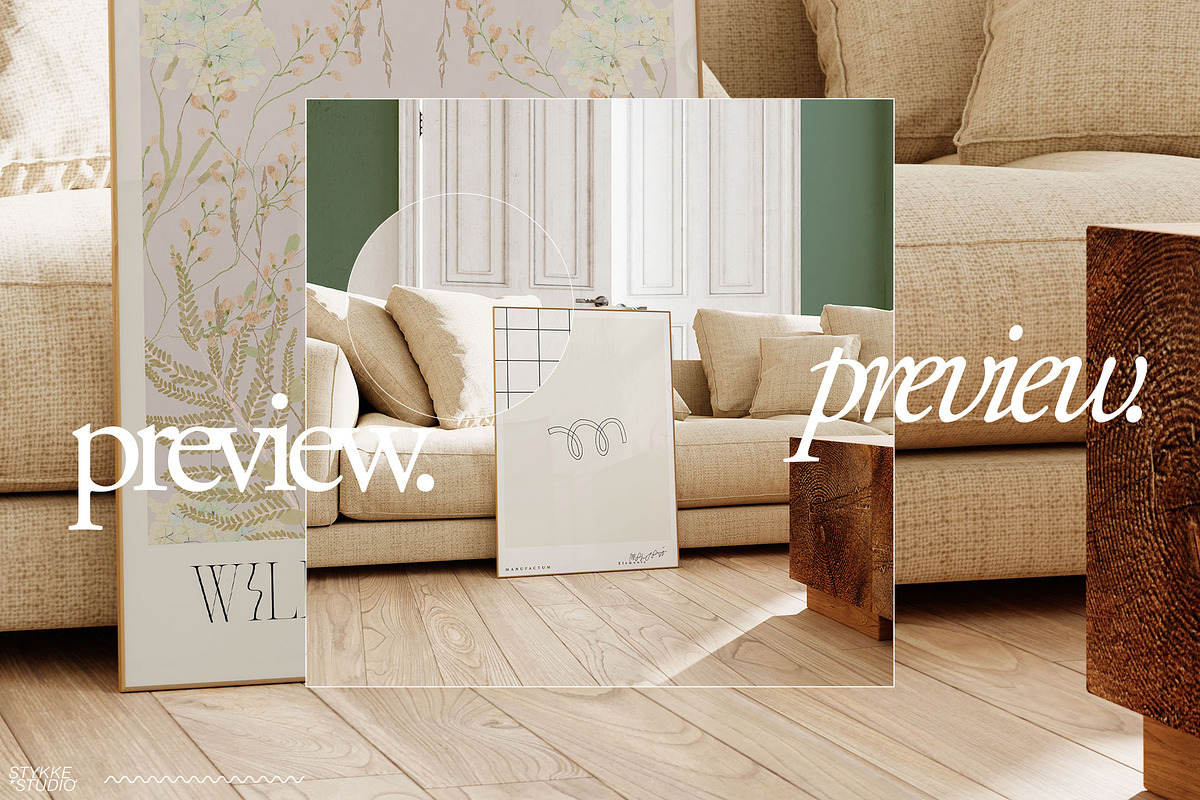LENIS ROOM Natural Frame Mockup Set, a Household Mockup by Stykke Studio (Photo 51 of 58)