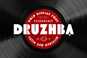 ST-Druzhba retro bold display font, a Font by Shimanov Types (Thumbnail 1 of 5)