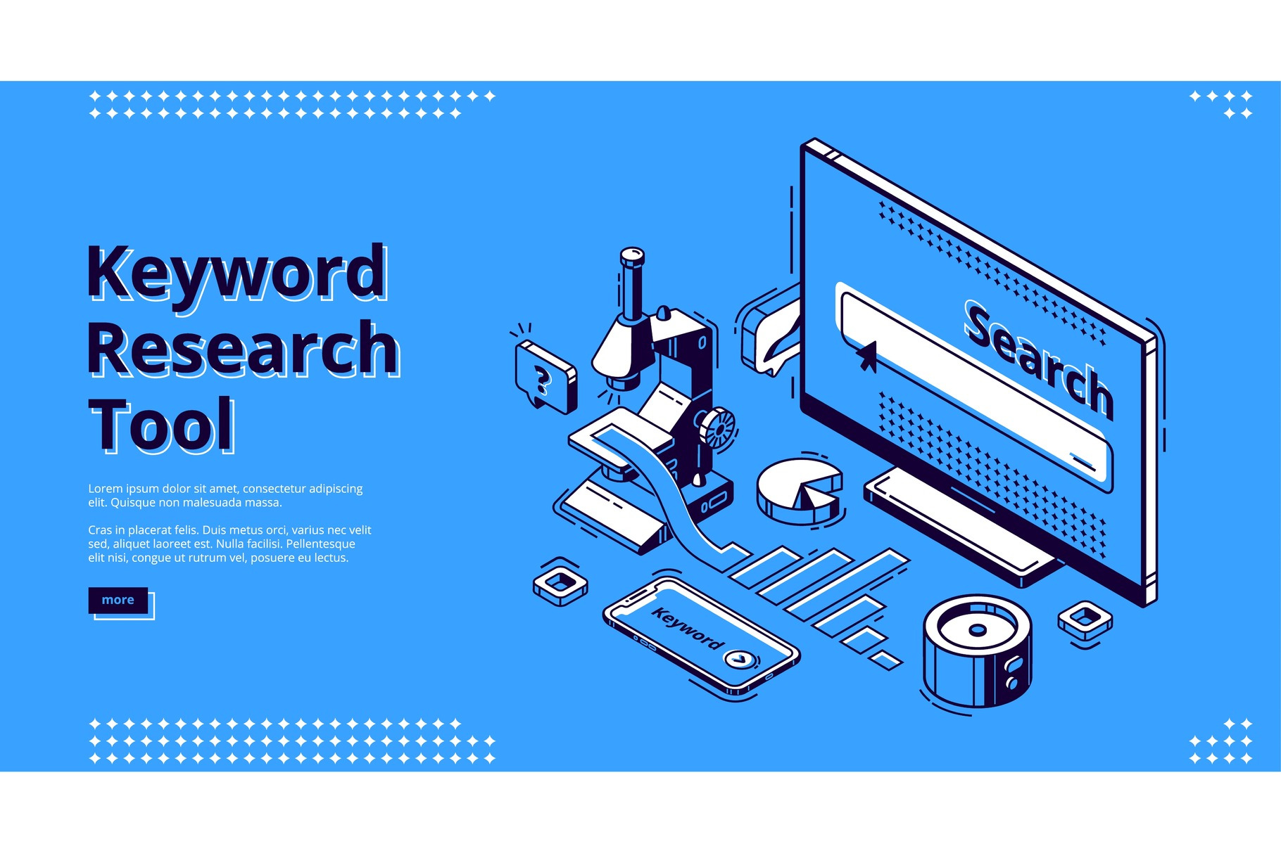Long Tail Keyword Isometric Landing by Art Pvp - Market | Creative Market