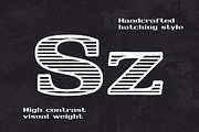 Monarch North Line Hatch Font, a Slab Serif Font by Parker Creative (Thumbnail 2 of 8)