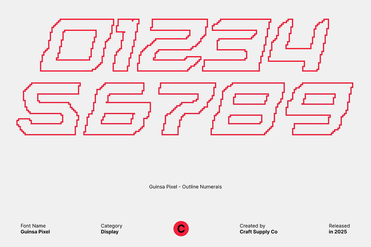 Guinsa Pixel, a Sans Serif Font by Craft Supply Co. (Photo 5 of 8)
