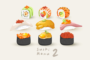 Big Set of Sushi Rolls 2