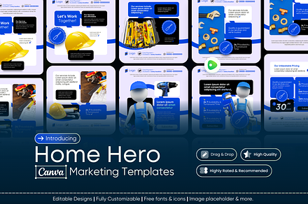 Home Hero – Canva Marketing Template