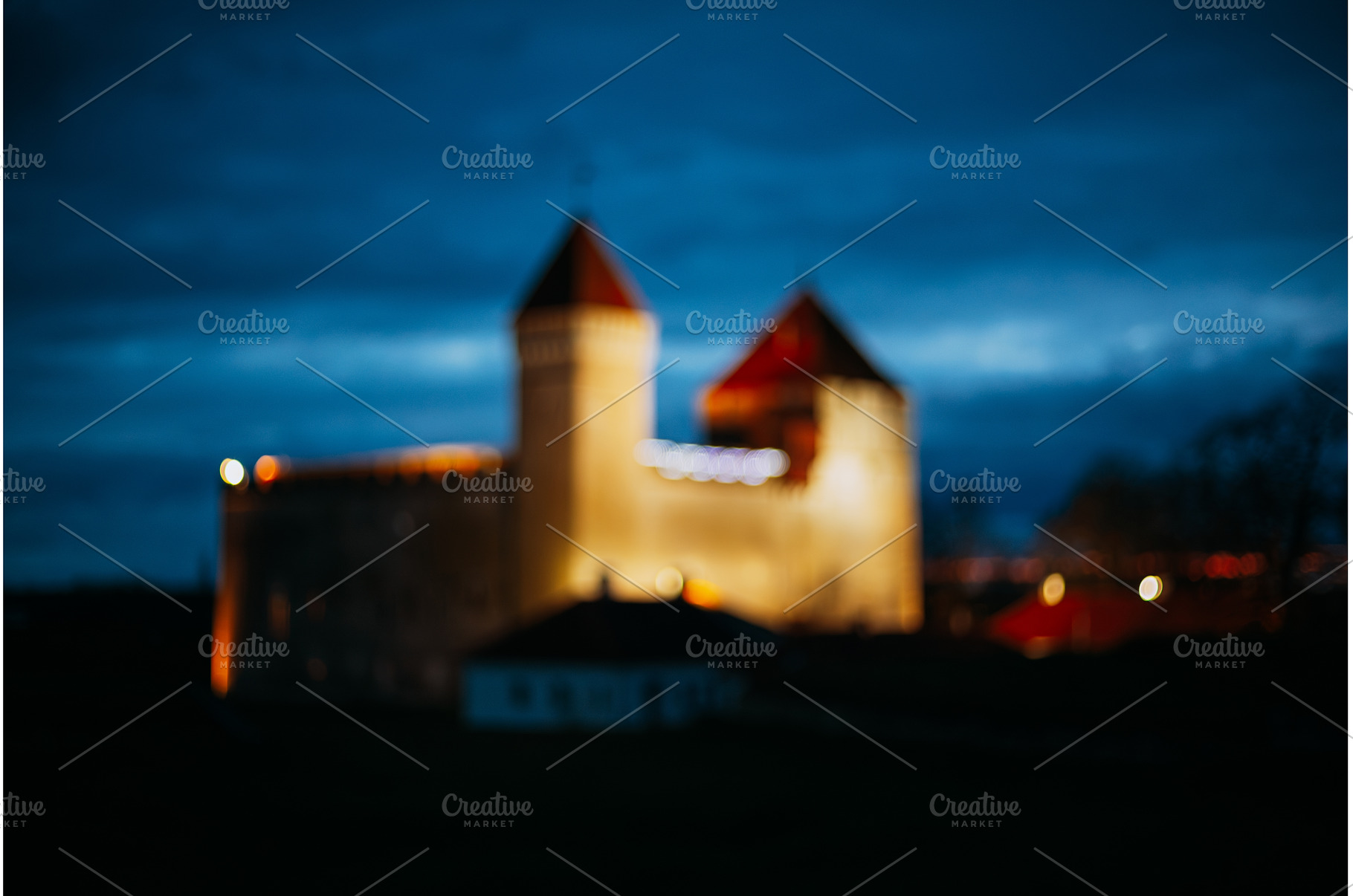 Blurred bokeh view of illuminated, an Architecture Photo by Our Amazing World