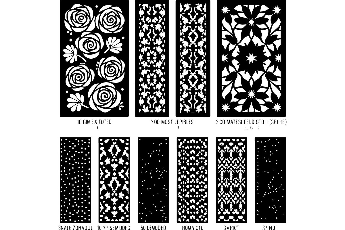 Black Lasercut Panel Bundle, a Graphic by Designer_Momina (Photo 7 of 13)