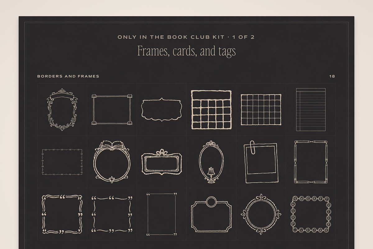 Book Club Stationery Creator Bundle, an Object Graphic by The October Creative (Photo 11 of 18)