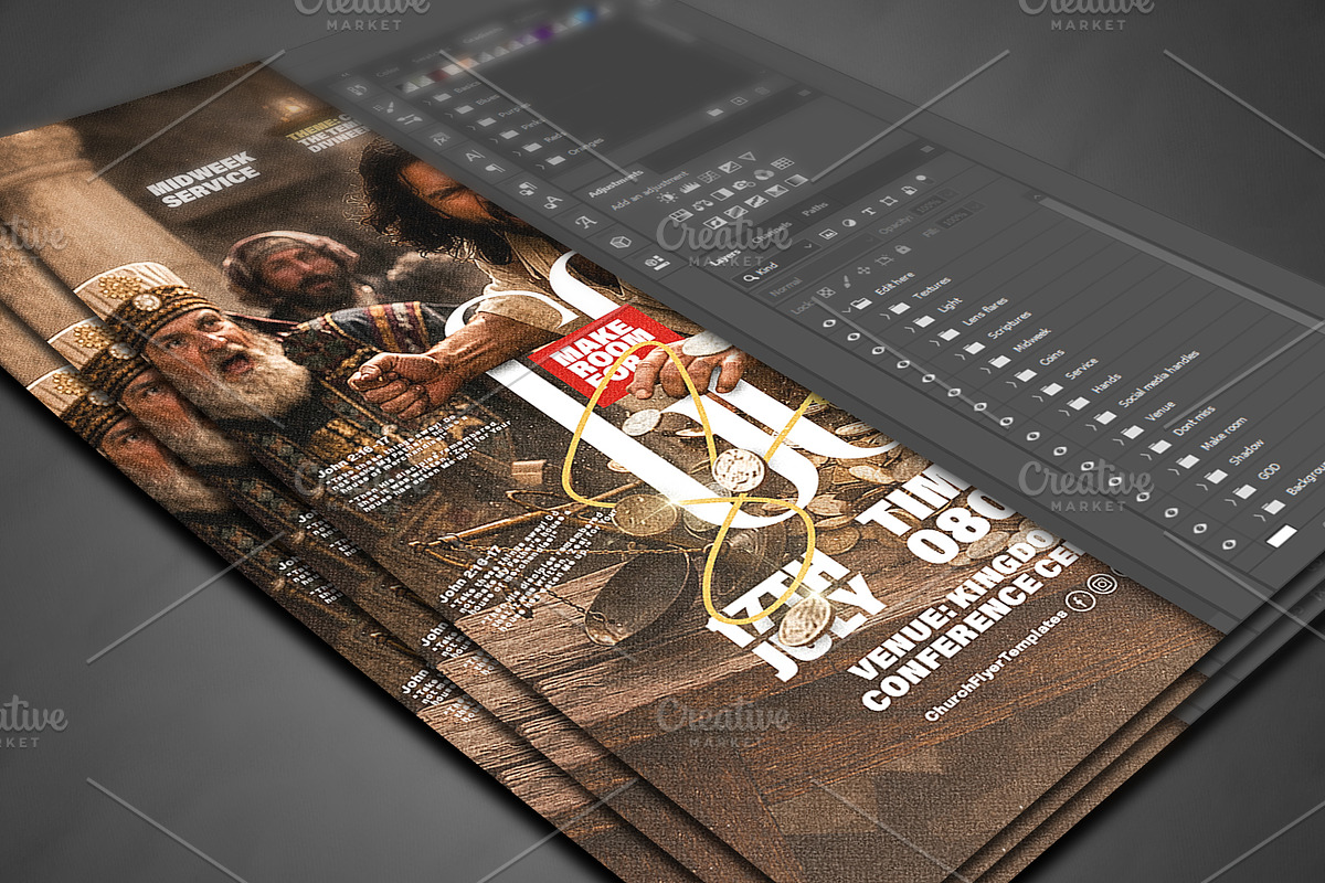 Make Room for God Church Flyer PSD, a Social Media Template by church flyer templates (Photo 8 of 12)