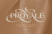 Proyale - Elegant & Stylish Serif, a Serif Font by Sarid Ezra (Thumbnail 1 of 10)