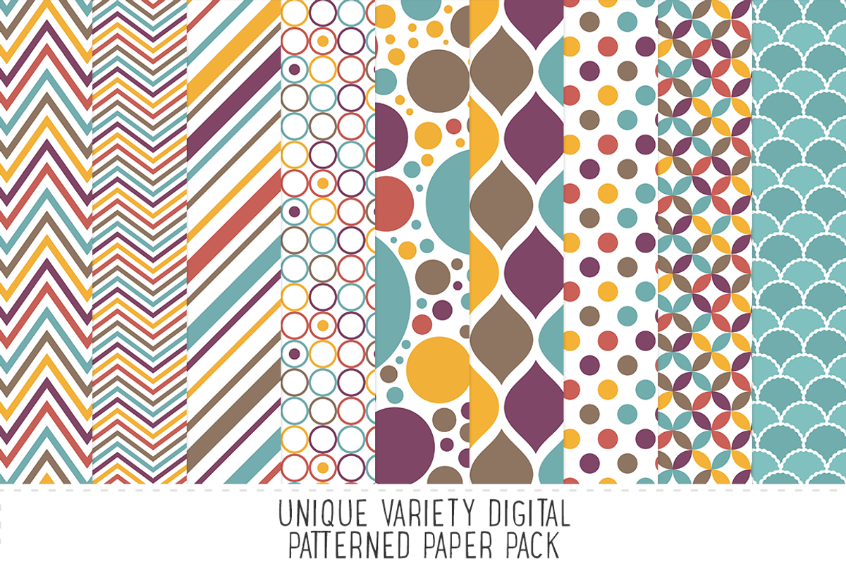 Calico Pattern Paper Pack, a Pattern Graphic by Angie Sandy (Photo 1 of 2)