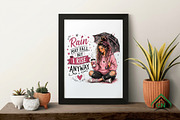 Rain May Fall But I Rise PNG, a Seasonal Illustration by Craft Nest (Thumbnail 4 of 6)