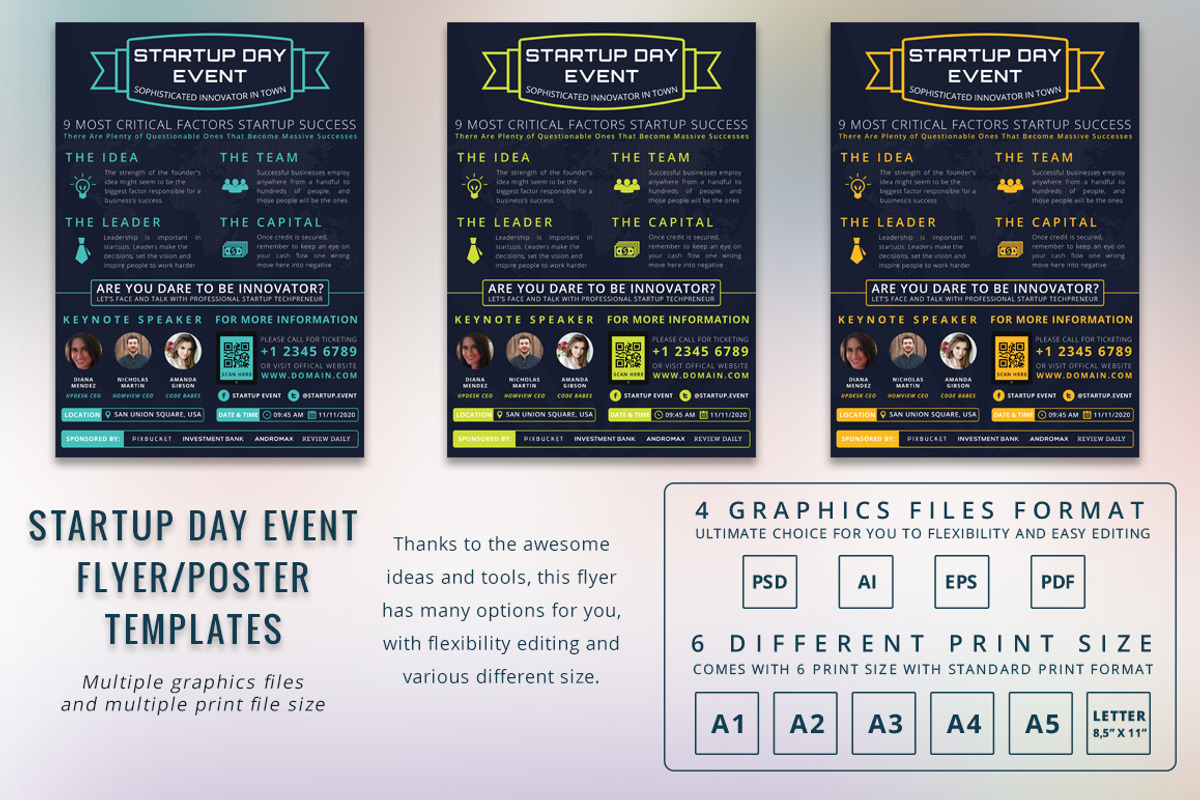 Startup Day Event Flyer, a Flyer Template by Affantjie Photowork (Photo 2 of 5)