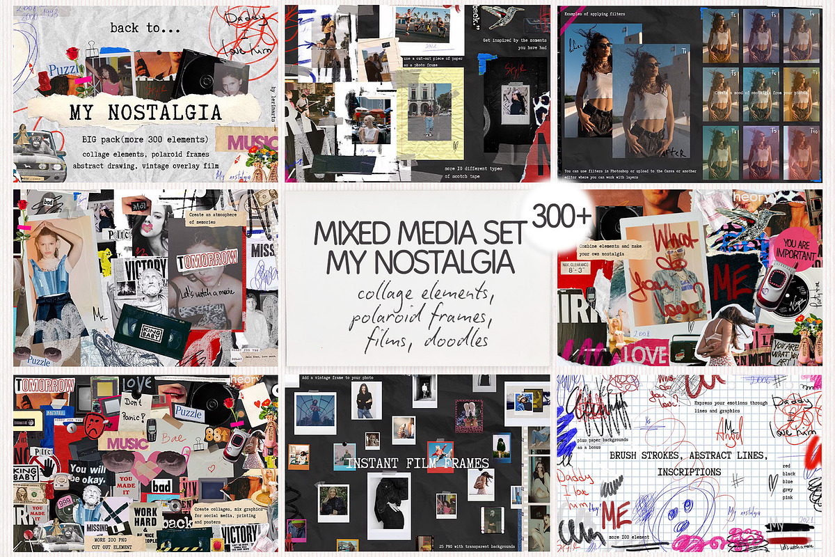 COLLAGE BUNDLE 20 in 1 (3800+), an Object Graphic by lerinartstudio (Photo 20 of 21)