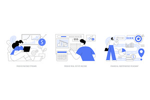 Passive income, financial freedom, a Finance Illustration by Visual Generation