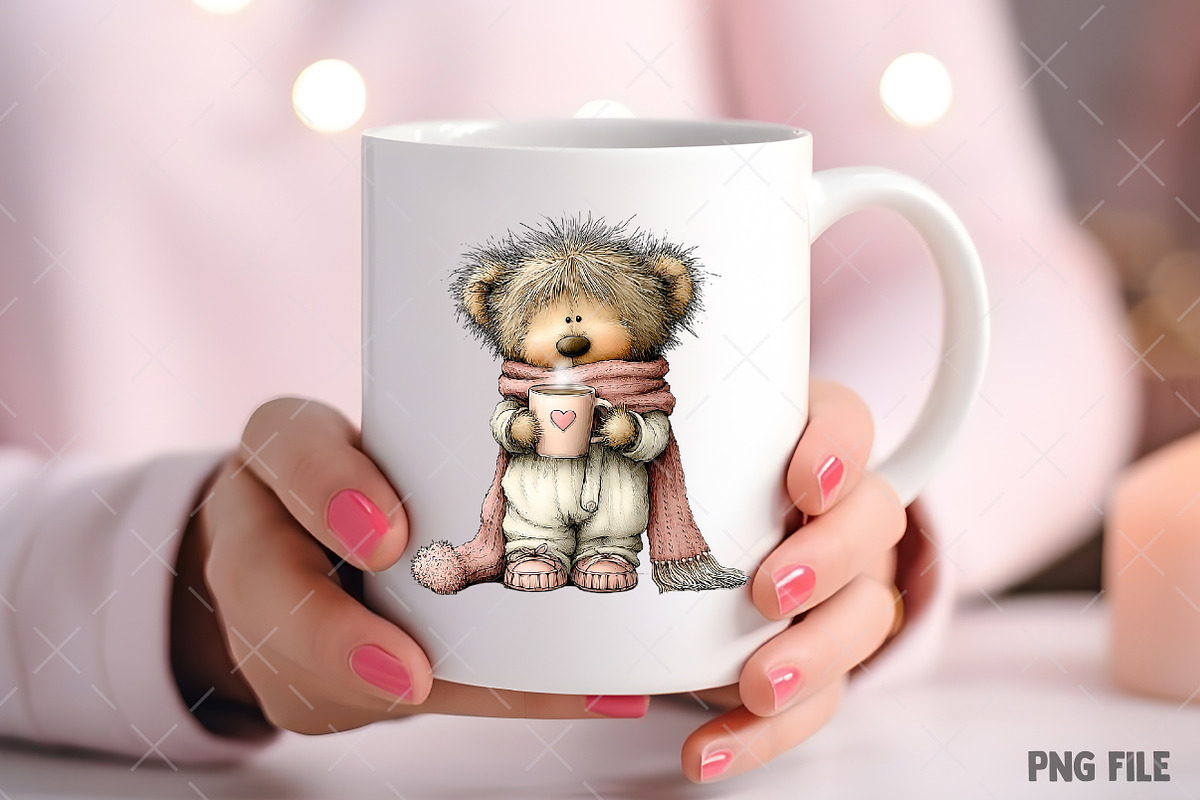 Quirky Valentine Teddy Bear Clipart, an Illustration by Craft Nest (Photo 8 of 11)