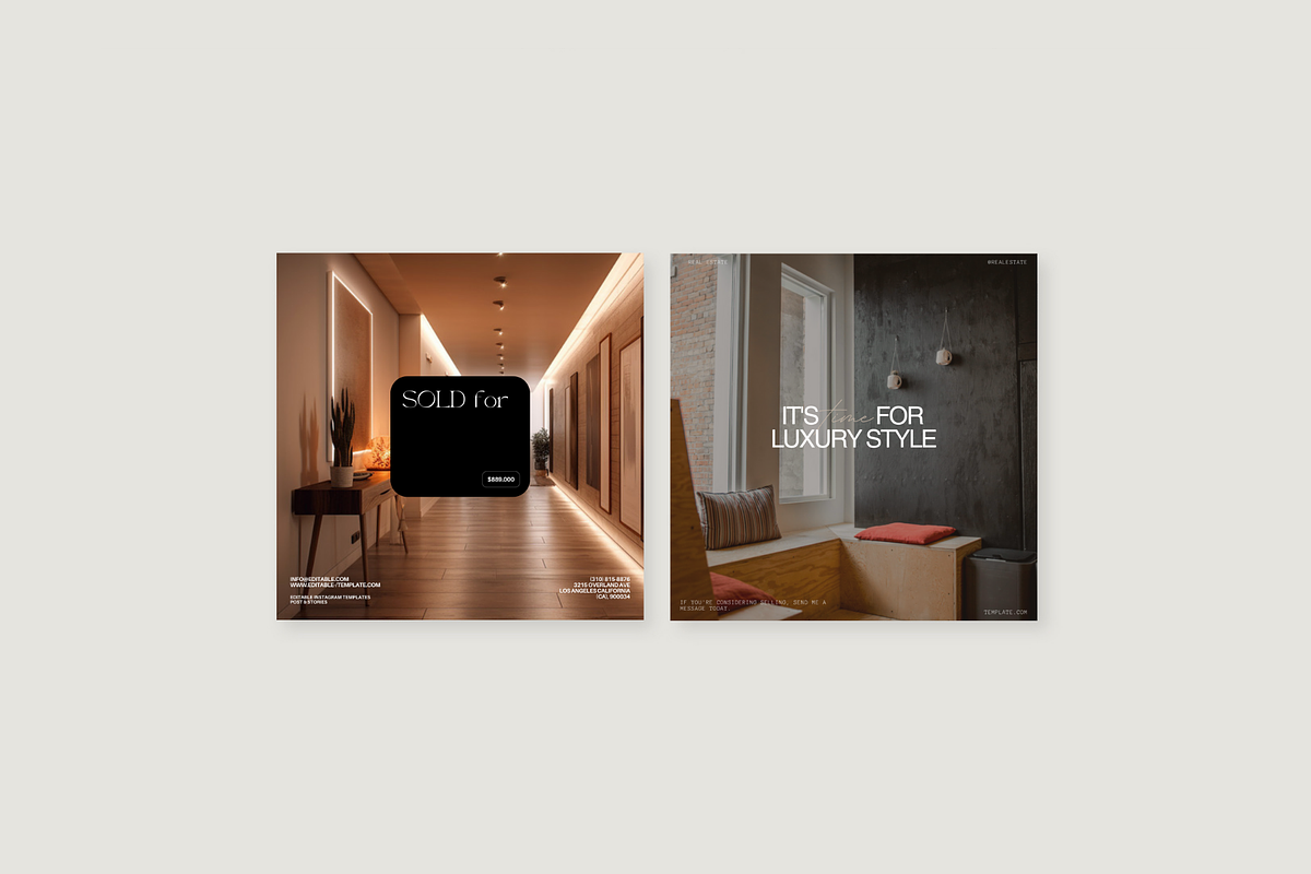 Real Estate Instagram  Templates, a Social Media Template by Prapti Design (Photo 7 of 14)