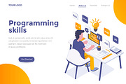 Landing Page templates, a Templates & Theme by Creative Graphics (Thumbnail 7 of 12)