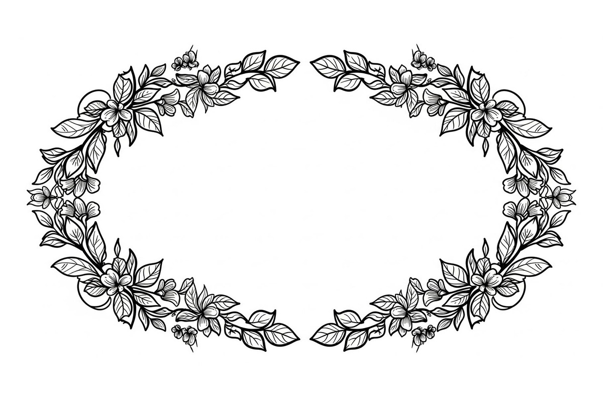 Vintage Floral Frame Vector Bundle, an Illustration by Designs_River (Photo 37 of 51)