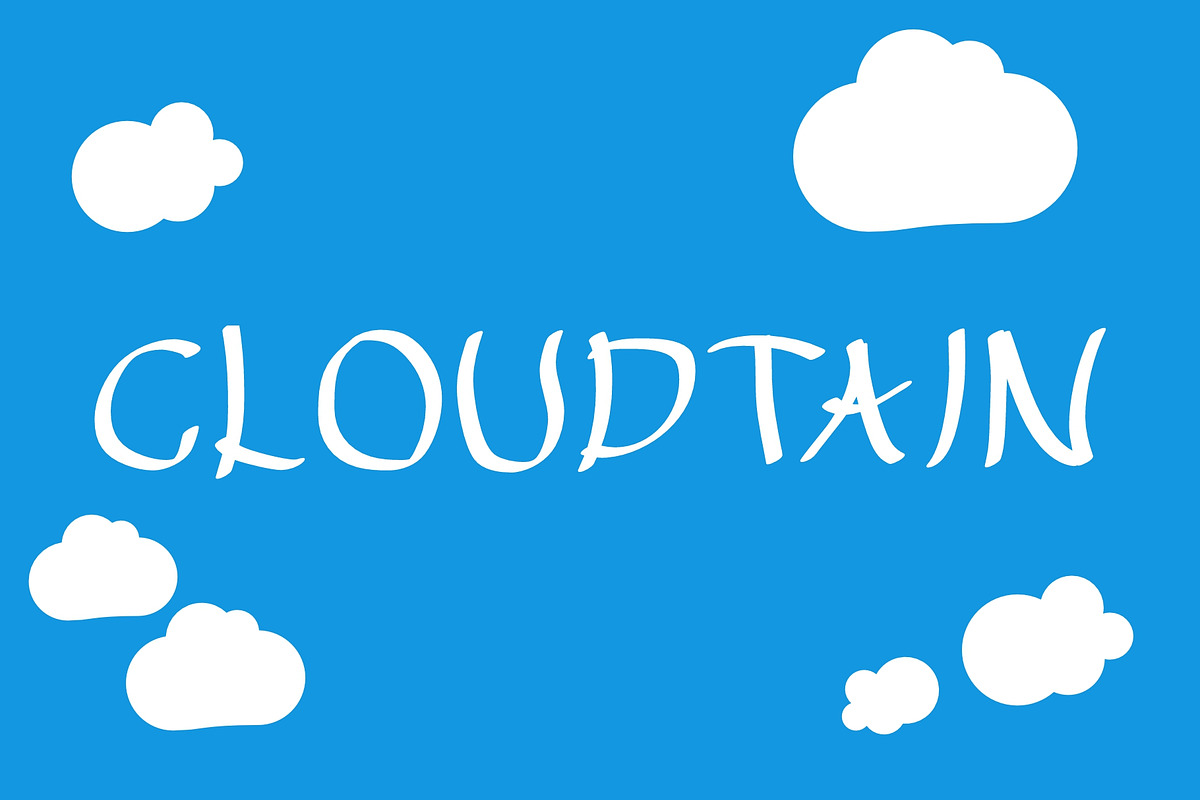Cloudtain Handwrite font, a Handwritten Font by LOGTURNAL