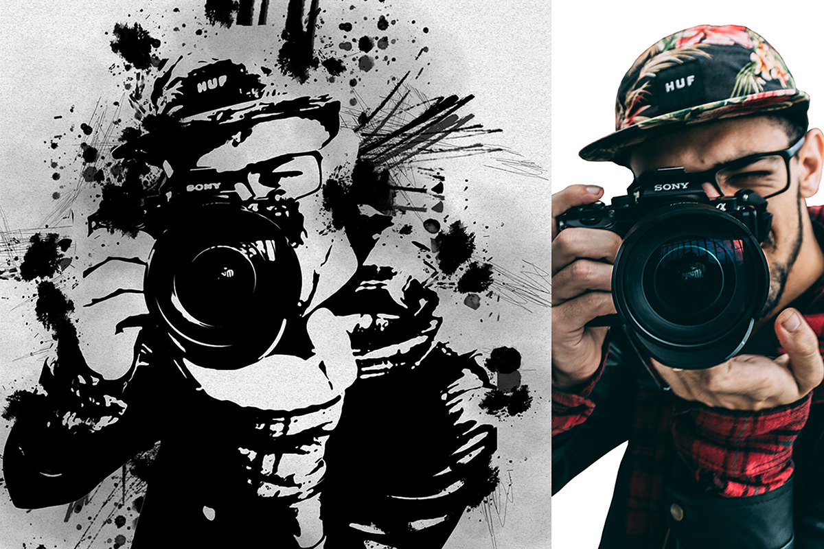 30 Modern Sketch Photoshop Actions, an Action Add-On by Jacpot007 (Photo 18 of 26)